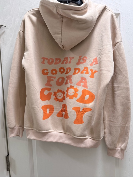 Source Unknown Sweaters - Cream Graphic Hoodie